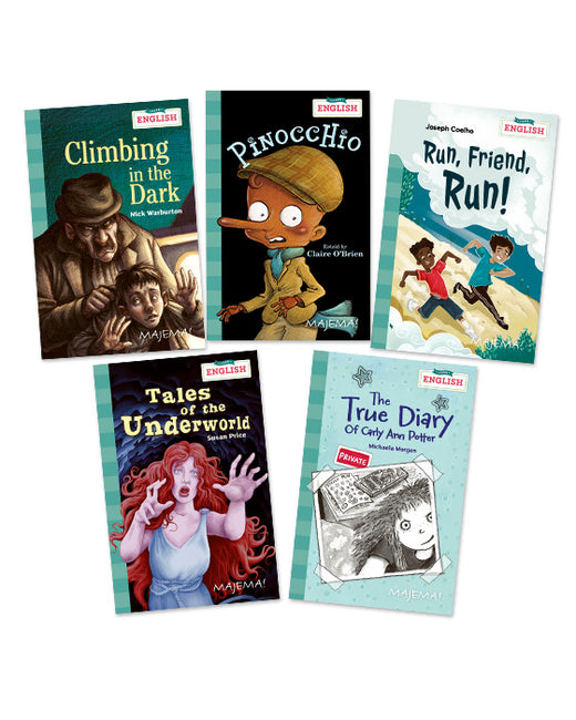 Omslag: Learn English 6 library fiction set 1